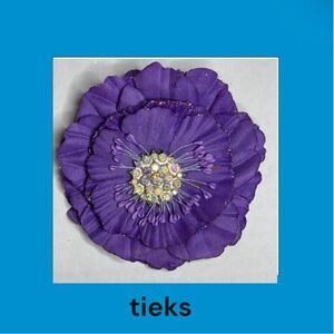 Tieks Purple Flower Accessory